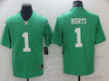 Men's Philadelphia Eagles Jalen Hurts #1 Green Game Jerseys