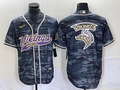 Men's Minnesota Vikings Grey Camouflage Game Jerseys