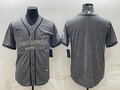 Men's Seattle Seahawks Gray Game Blank Jerseys