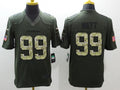 Men's Houston Texans J.J. Watt #99 Army Green Game Jerseys