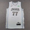 Men's Dallas Mavericks Luka Doncic #77 White 2024/25 Swingman Player Jerseys - City Edition