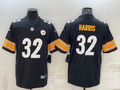 Men's Pittsburgh Steelers Franco Harris #32 Black Game Jerseys