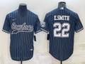 Men's Dallas Cowboys Emmitt Smith #22 Navy Player Jerseys Joint Edition