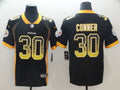 Men's Pittsburgh Steelers #30 James Conner Black Authentic Player Jerseys