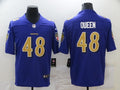 Men's Baltimore Ravens Patrick Queen #48 Purple Game Jerseys