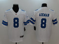 Men's Dallas Cowboys Troy Aikman #8 White Game Jerseys