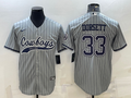 Men's Dallas Cowboys Tony Dorsett #33 Gray Game Player Jerseys Joint Edition