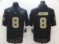 Men's Baltimore Ravens #8 Lamar Jackson Black Player Game Jerseys