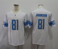Men's Detroit Lions Calvin Johnson #81 White Game Jerseys
