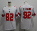 Men's New York Giants Michael Strahan #92 White Game Retired Player Jerseys