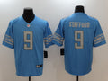 Men's Detroit Lions Matthew Stafford #9 Blue Player Game Jerseys