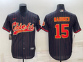 Men's Kansas City Chiefs Patrick Mahomes #15 Black Team Game Jerseys Joint Edition