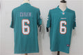 Men's Miami Dolphins Jay Cutler #6 Green Game Jerseys