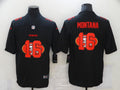 Men's San Francisco 49ers #16 Joe Montana Black Alternate Game Jerseys