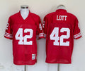 Men's San Francisco 49ers Ronnie Lott Mitchell & Ness Scarlet Legacy Replica Jerseys