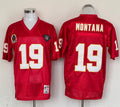 Men's Kansas City Chiefs Joe Montana Mitchell & Ness Red Legacy Replica Jerseys