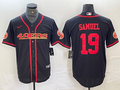 Men's San Francisco 49ers Deebo Samuel #19 Black Joint Edition Player Jerseys