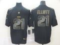 Men's Dallas Cowboys #21 Ezekiel Elliott Black Authentic Game Jerseys