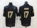 Men's Green Bay Packers Davante Adams #17 Black Game Jerseys