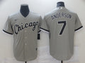 Men's Chicago White Sox Tim Anderson #7 Gray Replica Baseball Jerseys