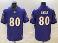 Men's Baltimore Ravens Isaiah Likely #80 Purple Player Game Jerseys