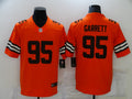Men's Cleveland Browns Myles Garrett #95 Orange Game Jerseys