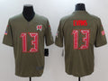 Men's Tampa Bay Buccaneers Mike Evans #13 Brown Alternate Game Jerseys