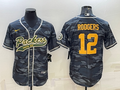 Men's Green Bay Packers Aaron Rodgers #12 Grey camouflage Player Jerseys Joint Edition