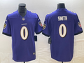 Men's Baltimore Ravens Roquan Smith #0 Purple Team Game Jerseys