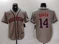 Men's Houston Astros Mauricio Dubon #14 Gray Road Replica Player Jerseys