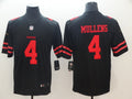 Men's San Francisco 49ers Nick Mullens #4 Black Game Jerseys