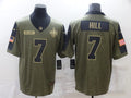 Men's New Orleans Saints Taysom Hill #7 Brown Game Jerseys