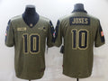 Men's New England Patriots Mac Jones #10 Brown Game Player Jerseys