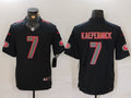 Men's San Francisco 49ers Colin Kaepernick #7 Black Game Team Jerseys