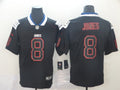 Men's New York Giants #8 Daniel Jones Black Game Player Jerseys