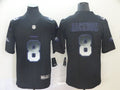 Men's Baltimore Ravens #8 Lamar Jackson Black Alternate Game Jerseys