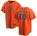 Men's Houston Astros Orange Replica Custom Jerseys