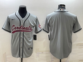 Men's Arizona Cardinals Gray Blank Jerseys
