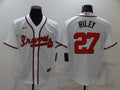 Men's Atlanta Braves Austin Riley #27 White Replica Player Jerseys