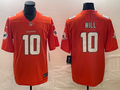 Men's Miami Dolphins Tyreek Hill #10 Orange Game Jerseys