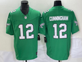 Men's Philadelphia Eagles Randall Cunningham #12 Kelly Green Game Jerseys
