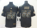 Men's Pittsburgh Steelers Devon Bush Jr. #55 Black Game Player Jerseys