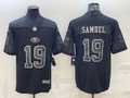 Men's San Francisco 49ers Deebo Samuel #19 Black Retired Player RFLCTV Limited Jerseys