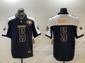 Men's Washington Commanders Jayden Daniels #5 Black Game Player Jerseys
