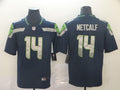 Men's Seattle Seahawks DK Metcalf #14 Navy Game Jerseys