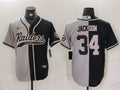 Men's Las Vegas Raiders Bo Jackson #34 Gray/Black Game Jerseys