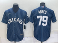 Men's Chicago White Sox Jose Abreu #79 Blue Replica Baseball Jerseys
