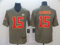Men's Kansas City Chiefs #15 Patrick Mahomes Brown Game Jerseys