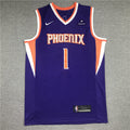 Men's Phoenix Suns Devin Booker #1 Purple Replica Jerseys