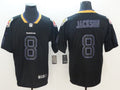 Men's Baltimore Ravens Lamar Jackson #8 Black Authentic Game Jerseys